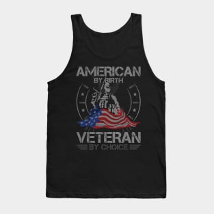 American By Birth Veteran By Choice Tank Top